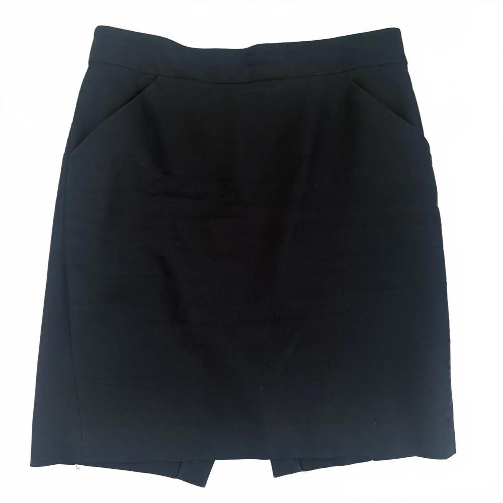 J.Crew | Women’s Navy Blue Dressy Skirt Back Zip Pockets Size 10
